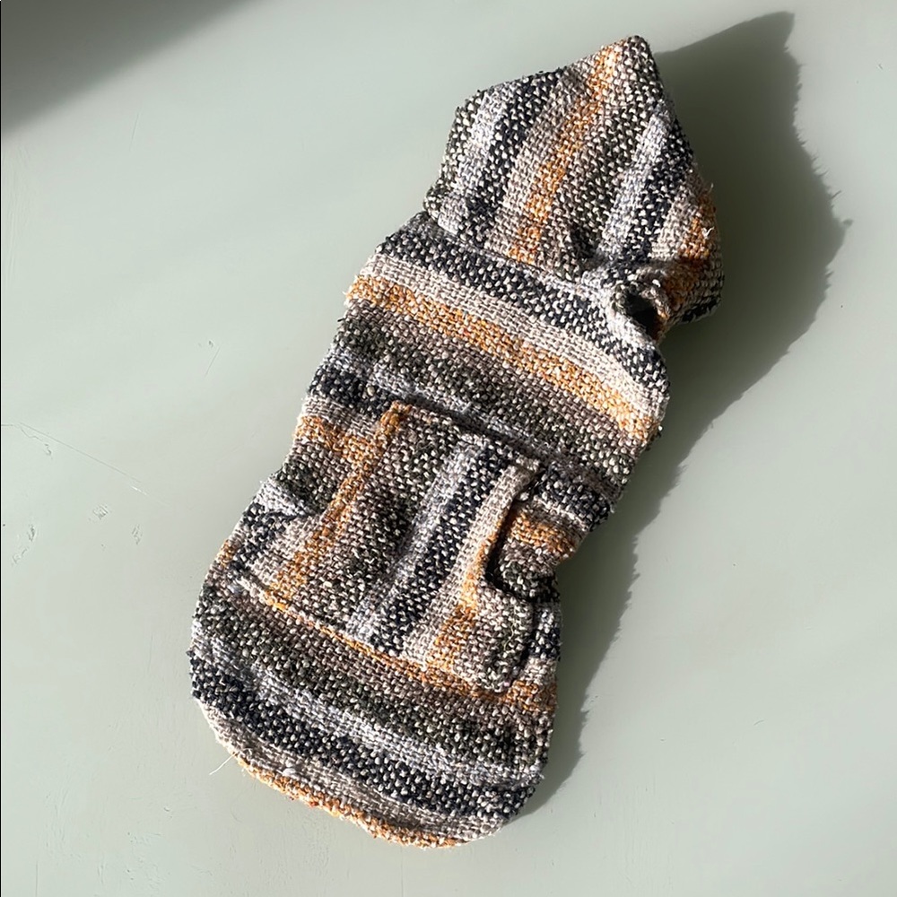Handmade in Mexico, small dog poncho